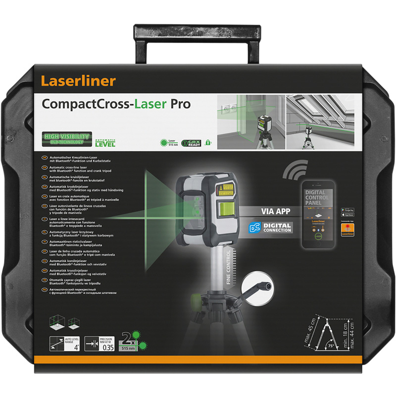 Laserliner CompactCross-Laser Pro kruislijnlaser Groen