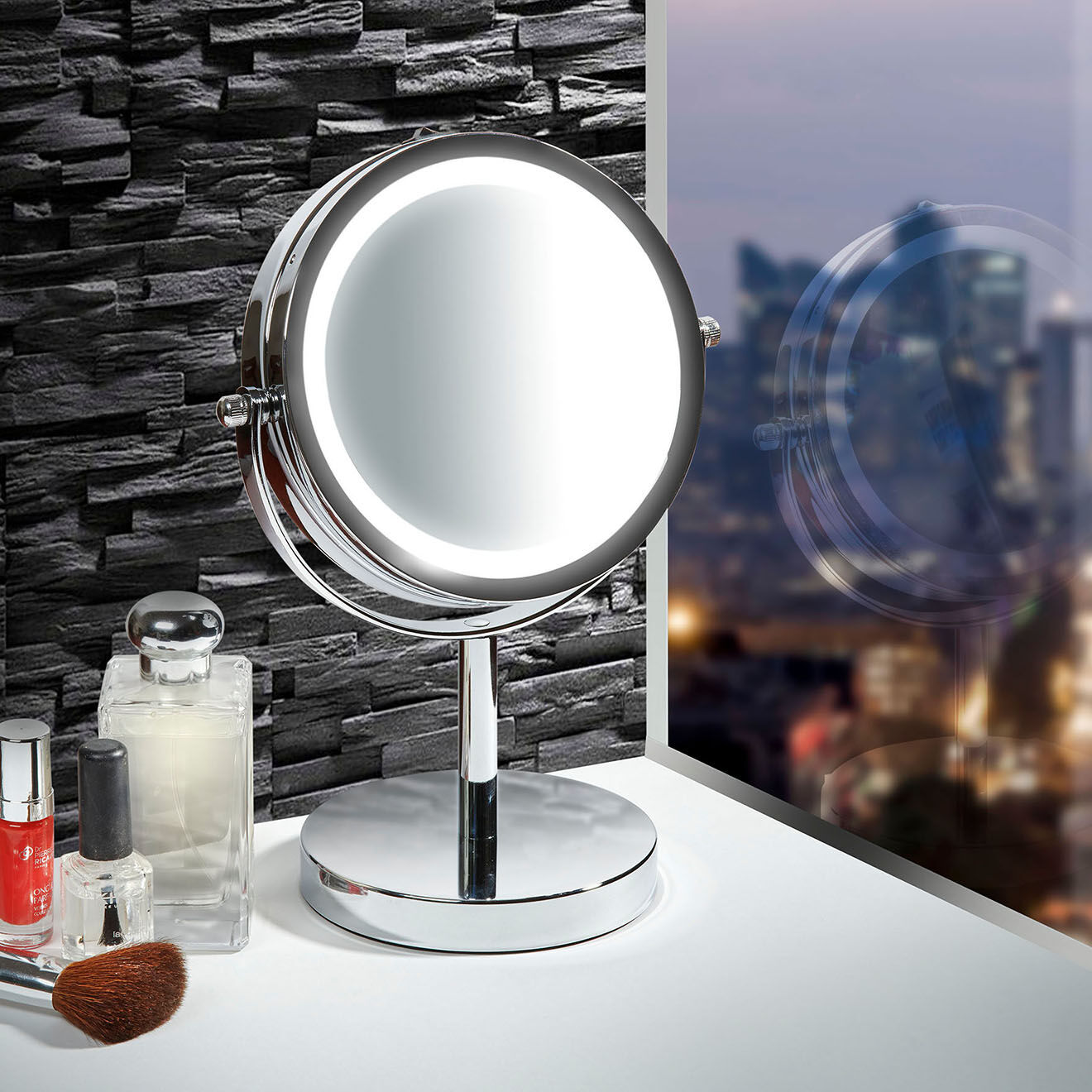 Therasun Miroir lumineux blanc - 17.8x24.9x0.1 cm