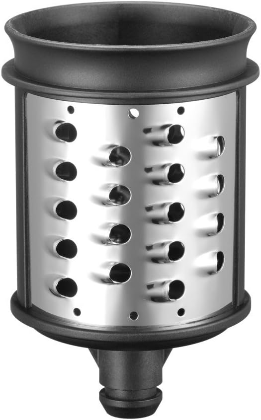 Kitchenaid KSMVSA+KSMEMVSC Gemüseschneider Set, Edelstahl, Silber, Weiß, 7- teilig