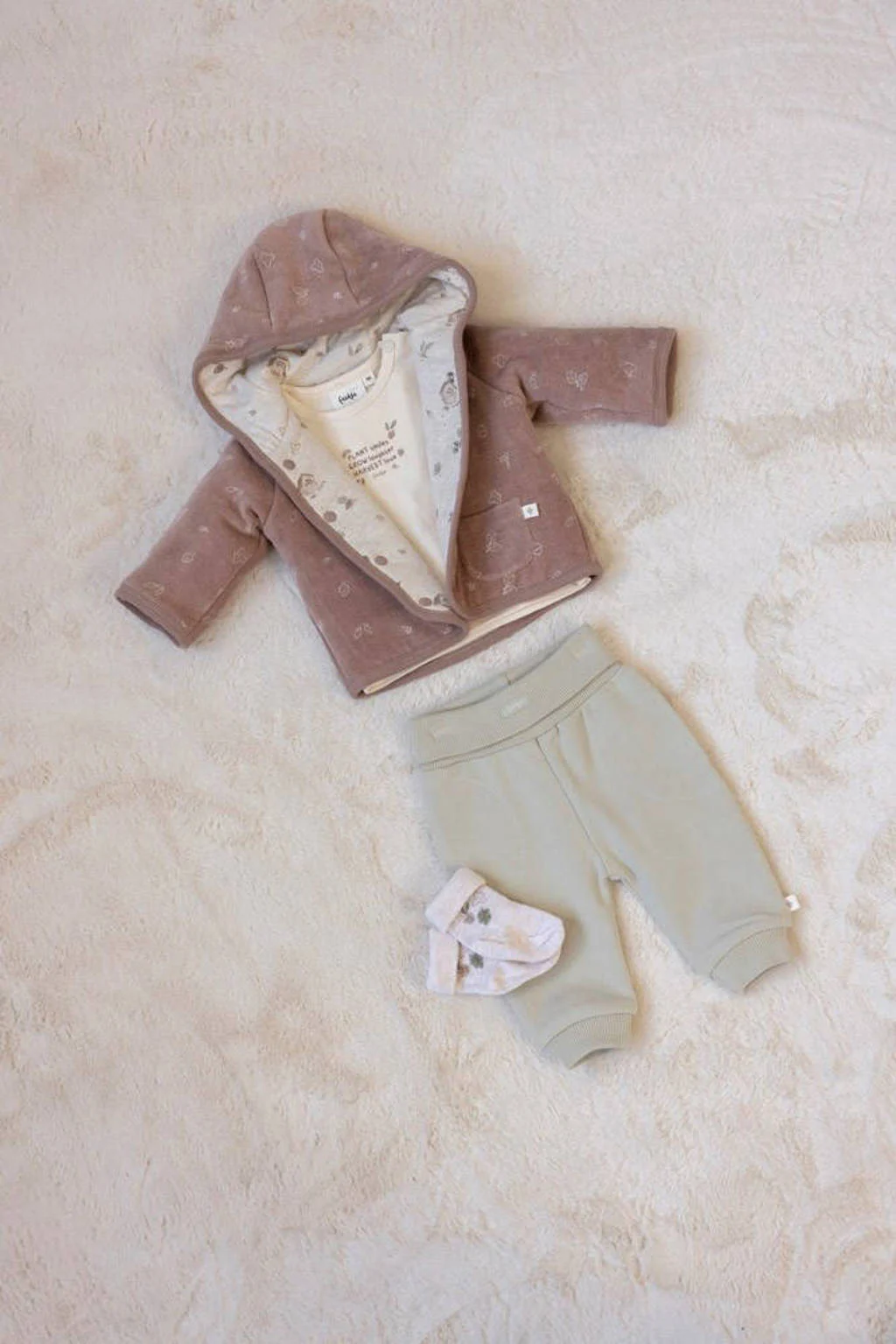 Feetje reversible tussenjas Fall Favorites lichtbruin/beige