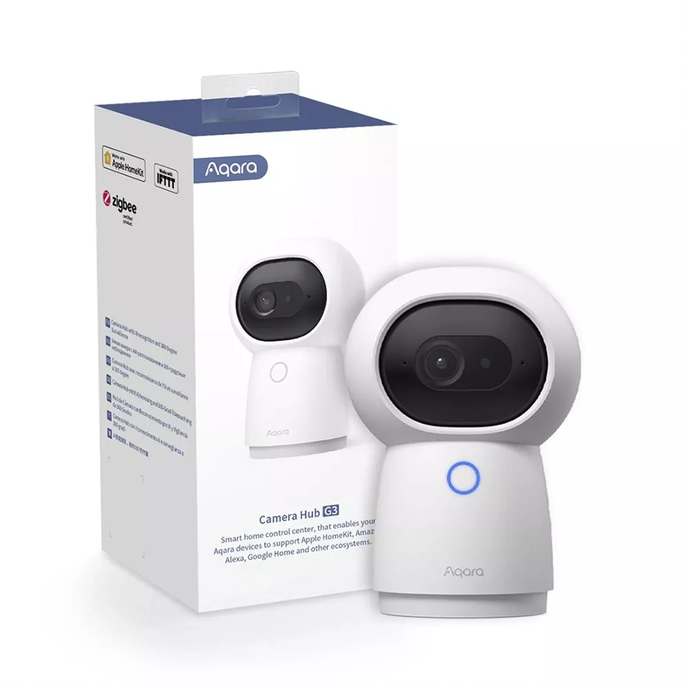 Aqara HomeKit Secure Video-Kamera Hub G3  3 MP 110° IR-LED 10m WiFi