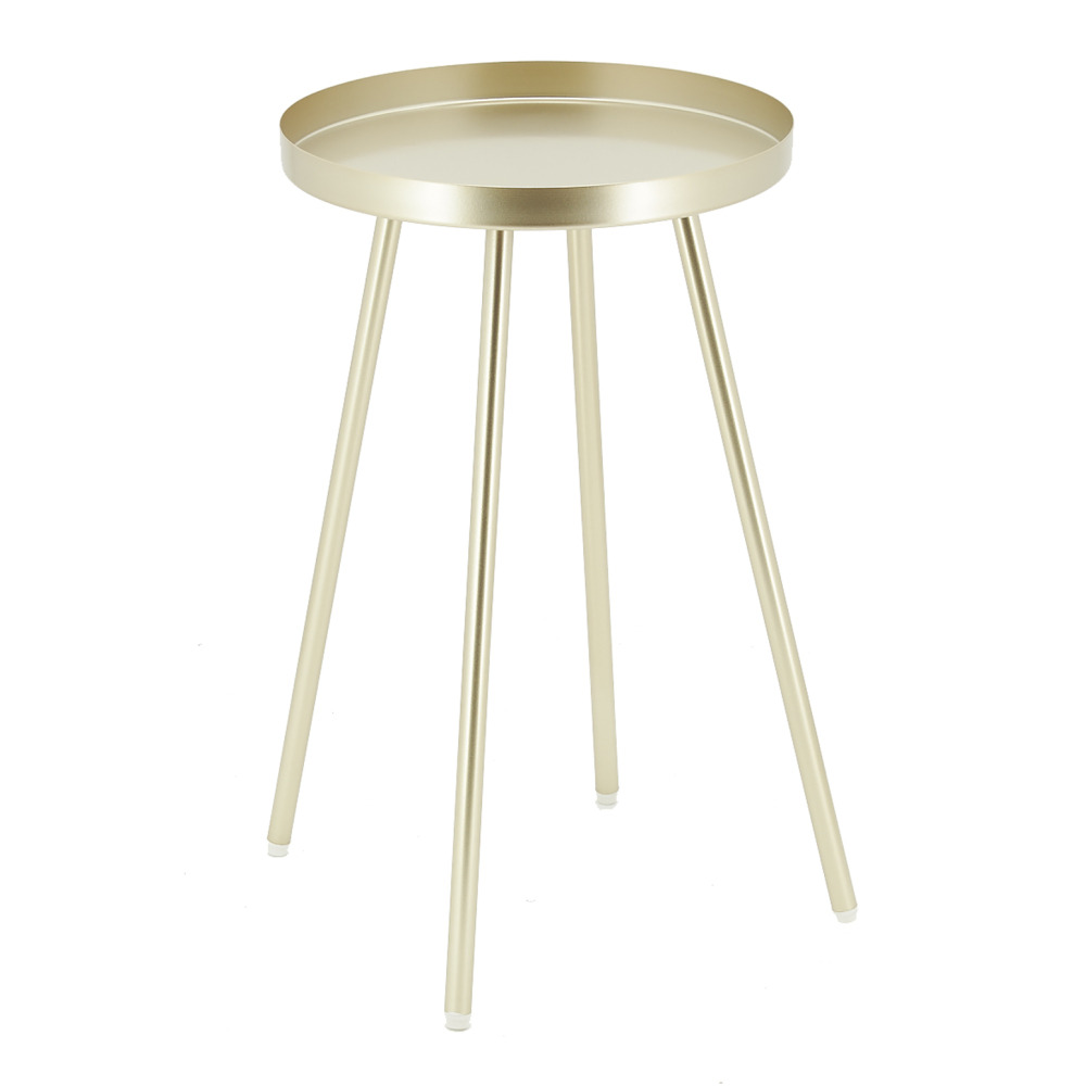 Table basse en métal ø 30 h 50 doré