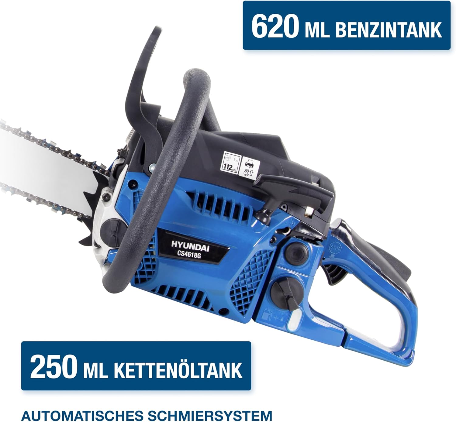 HYUNDAI Benzin-Kettensäge CS4618G | 45 cm/18