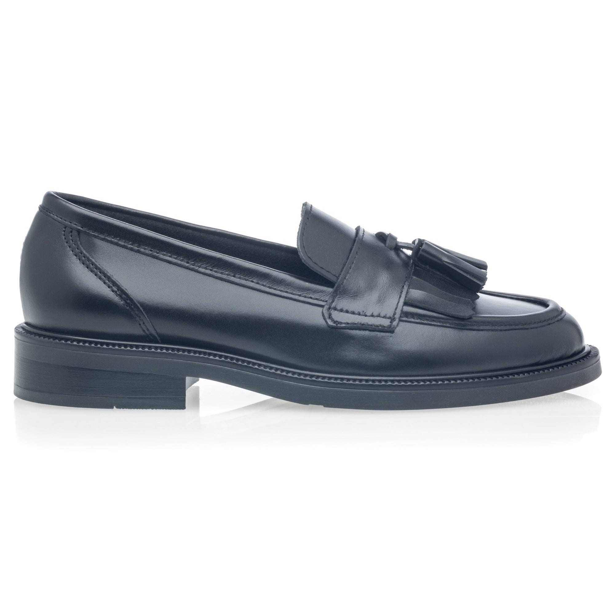 Mocassins Femme en cuir noir