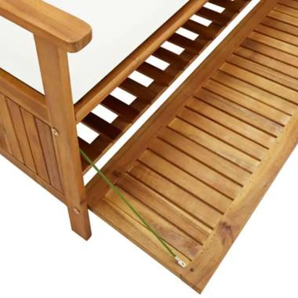 vidaXL - Bank - Bruin - Hout - 170 cm