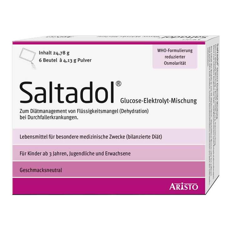 Saltadol Elektrolyt Pulver zur Her.e.Lösung zum Einnehmen, 6 St
