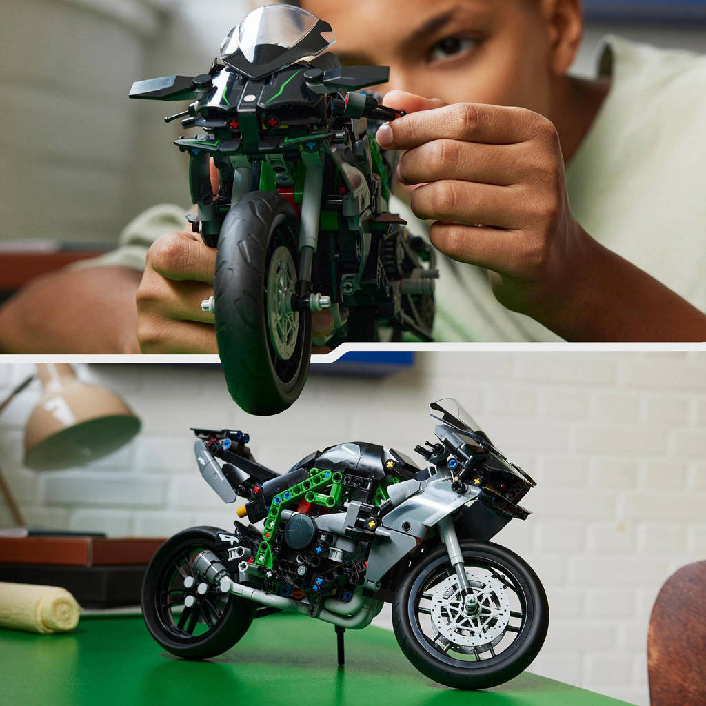 erg mooi !Kawasaki Ninja H2R motor Speelgoed Bouwpakket voor Kinderen en Tieners 42170