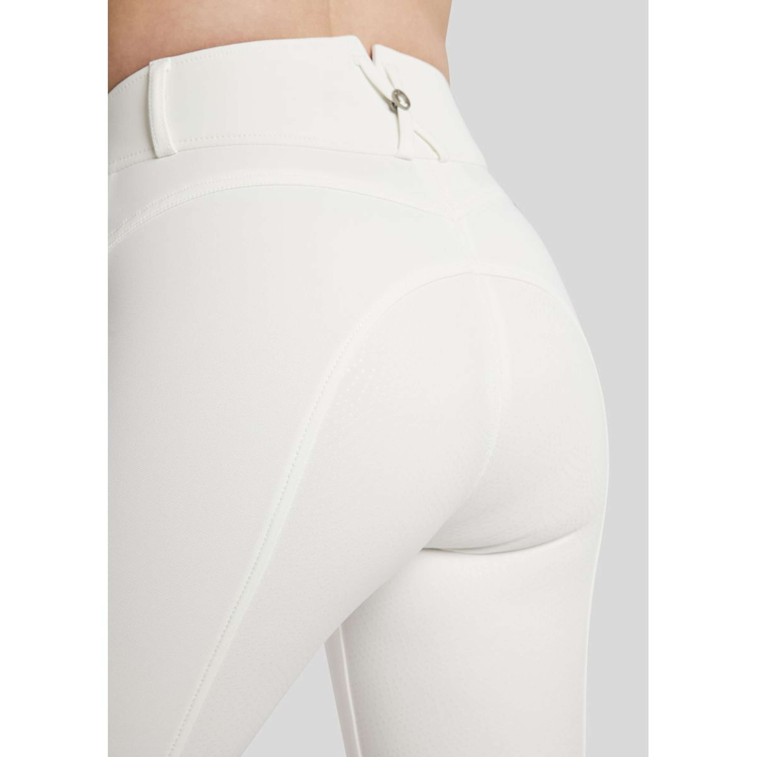 Montar Rijbroek Megan Yati Highwaist Full Grip Wit