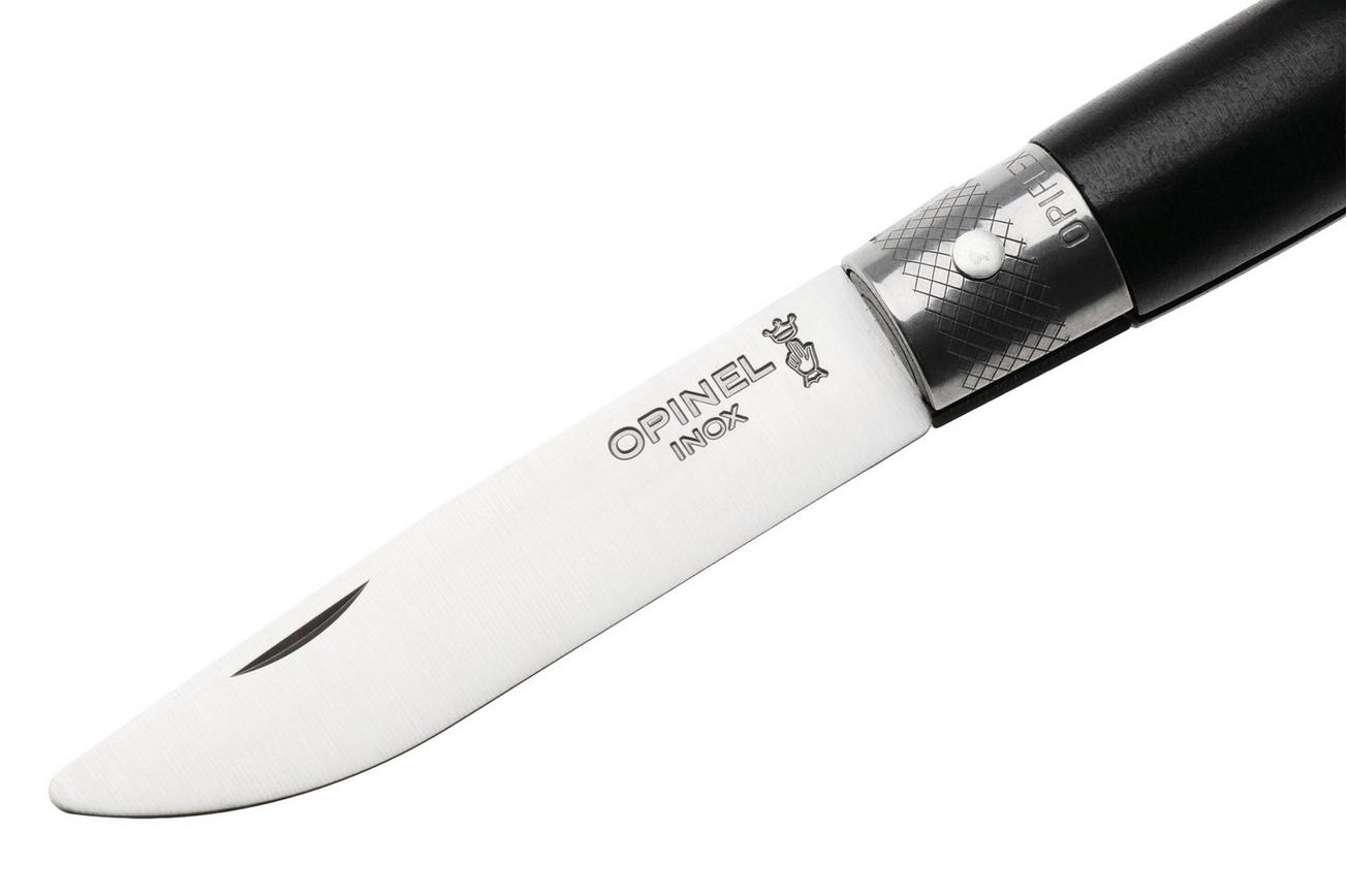 Opinel Néo6 Opiflex 003110 Stainless Steel, Ebony Wood, slipjoint zakmes