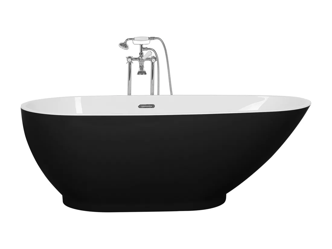 Baignoire îlot noir 173 cm GUIANA