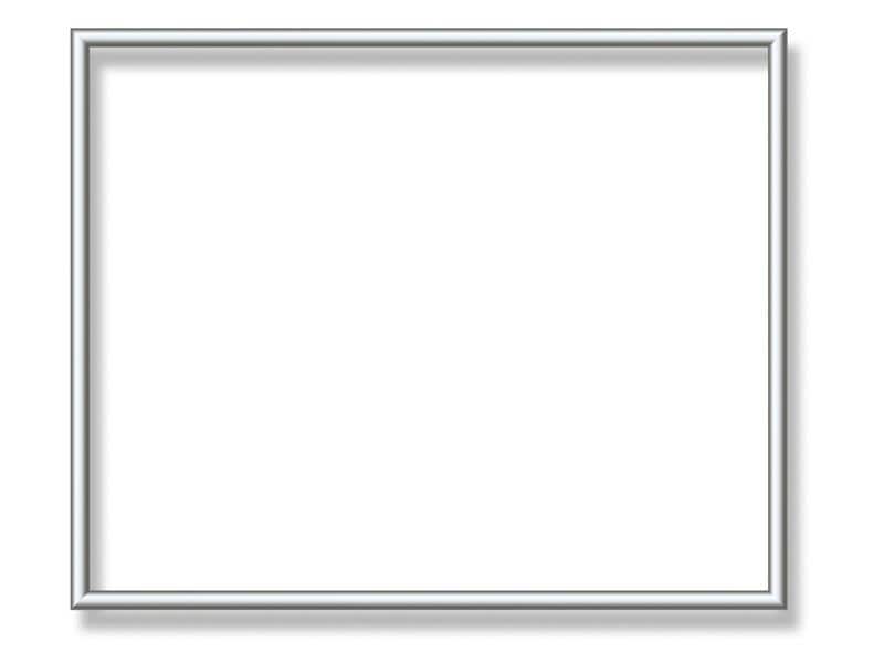 Schipper Zubehör Alurahmen Silber 40 x 50 cm Dezenter Bilderrahmen ohne Glasscheibe