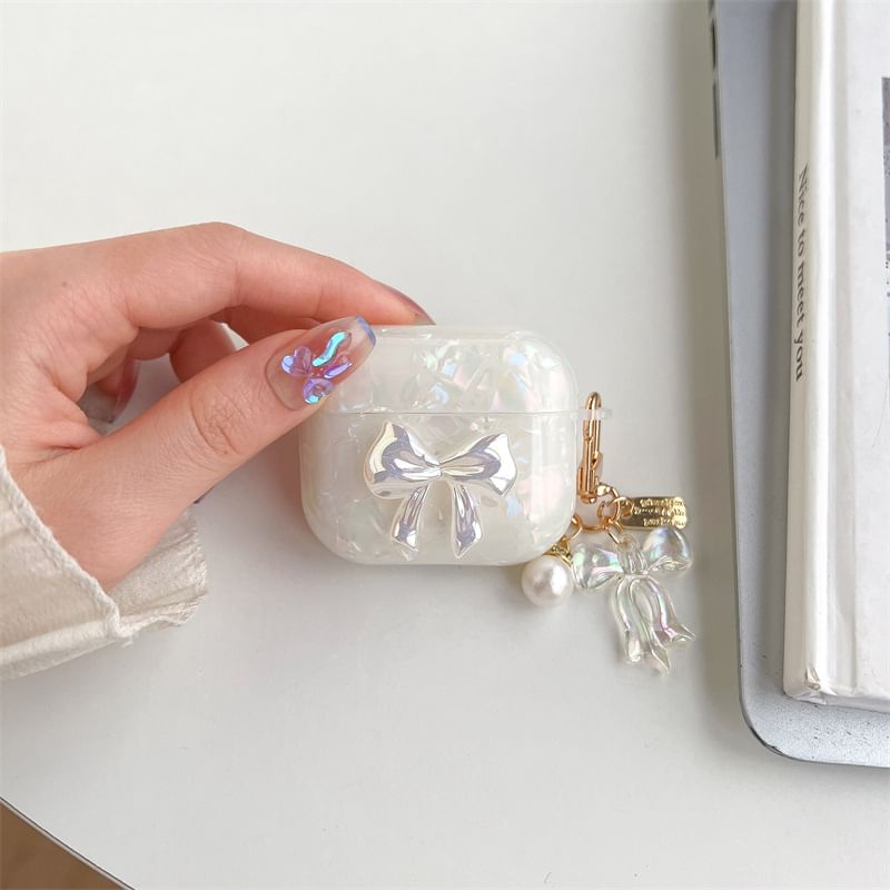 VanDi - Bow AirPods / Pro oortelefoonhoesje met bedel