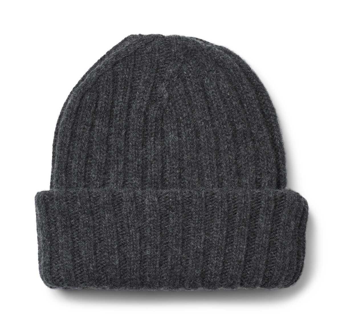 Gai+Lisva  Kari Lambswool beanie - Dark Grey Melange