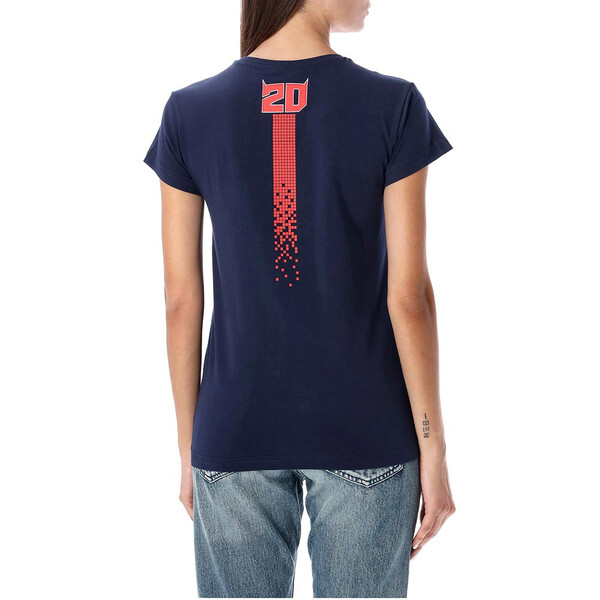 Fabio Quartararo - T-shirt femme FQ20 N°4 Bleu / Rouge