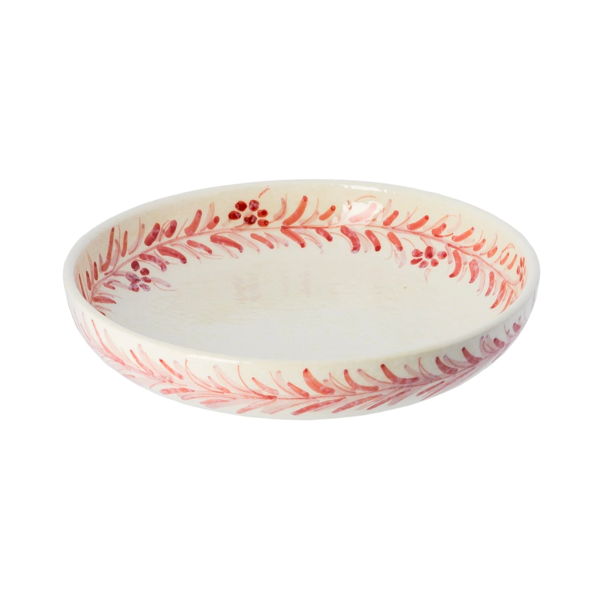 Familianna  Floral Shallow Pasta tallerken, rosa - Ø23 cm.