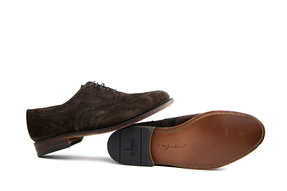 Van Bommel Broque Darkbrown Suede
