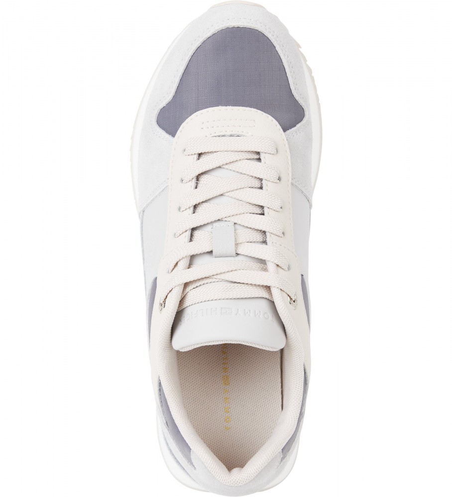 Tênis Tommy Hilfiger Essential de couro, cinza