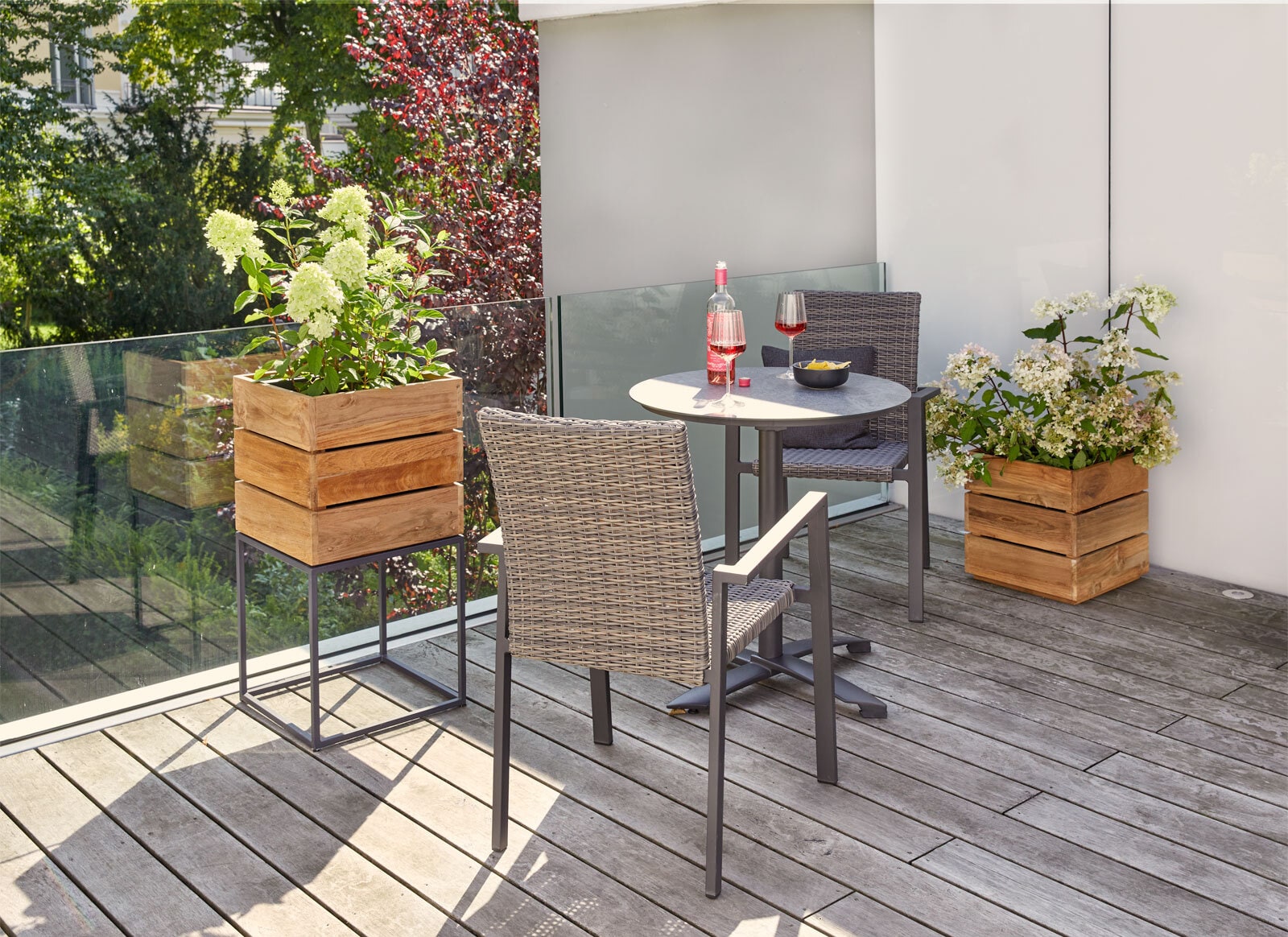 Garden FLAIR Stapelstuhl Garten LAURA omega grau