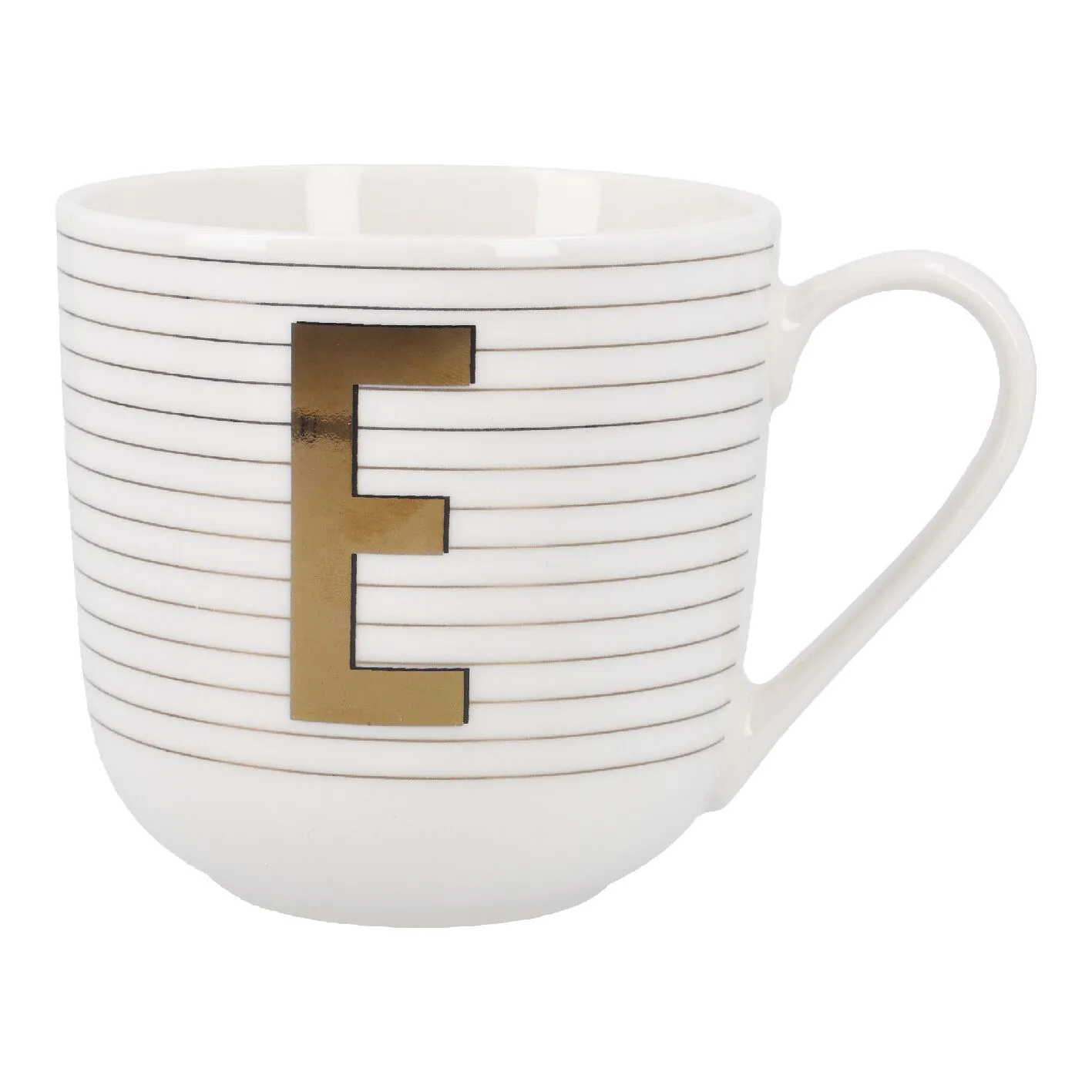 Becher mit Buchstabe E