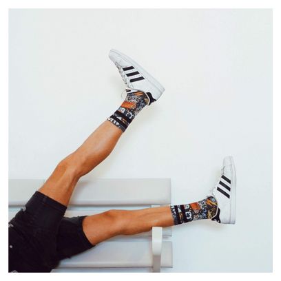 Lucky Vandals - Chaussettes Graphiques Techniques Coolmax - Cyclisme  Running et Sport