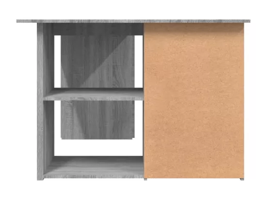 Bureau d'angle Sonoma gris 145x100x76 cm Bois d'ingénierie