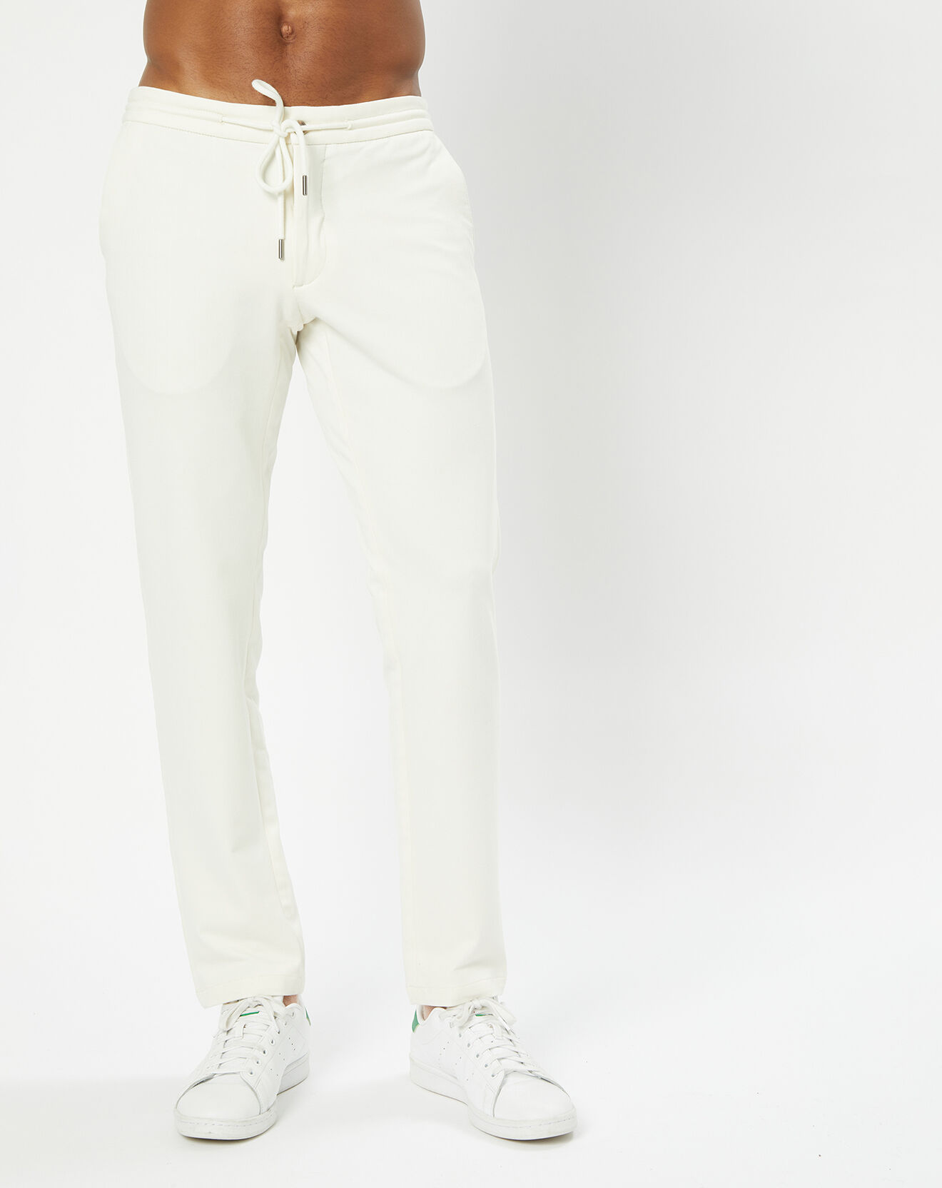 Hackett London Pantalon Chino Jersey Sport écru