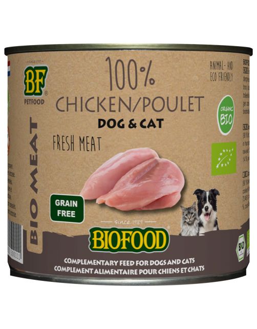 Bf Organic 100% Kip - Hondenvoer