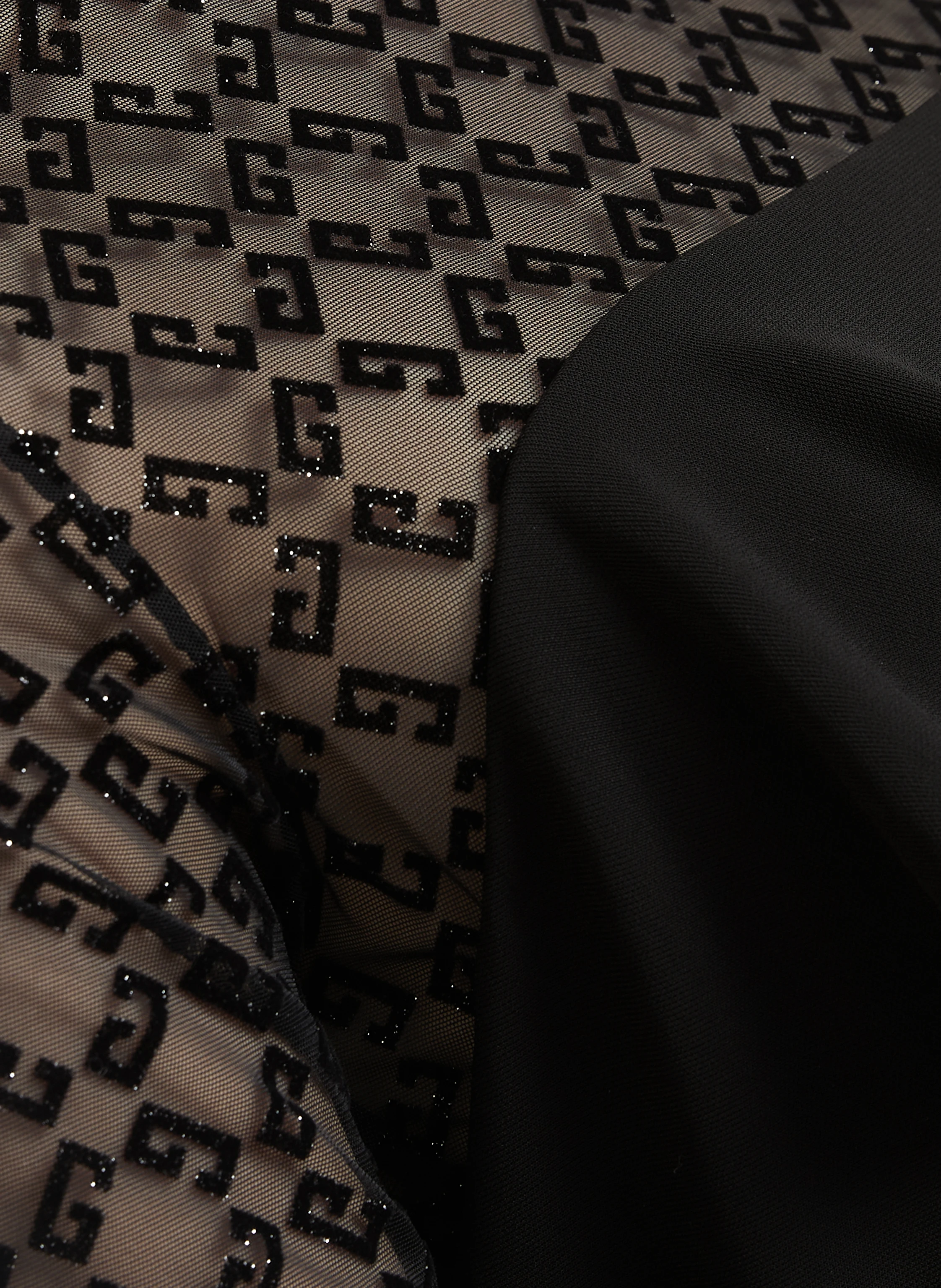 GIVENCHY Kleid mit Glitzergarn und Volants