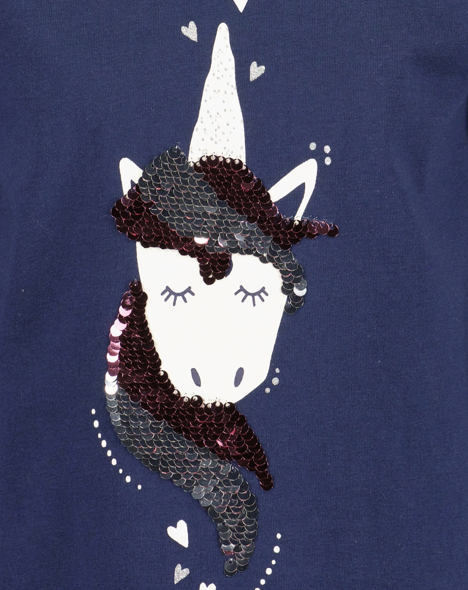 Langarmshirt SLEEPY UNICORN in ultramarin