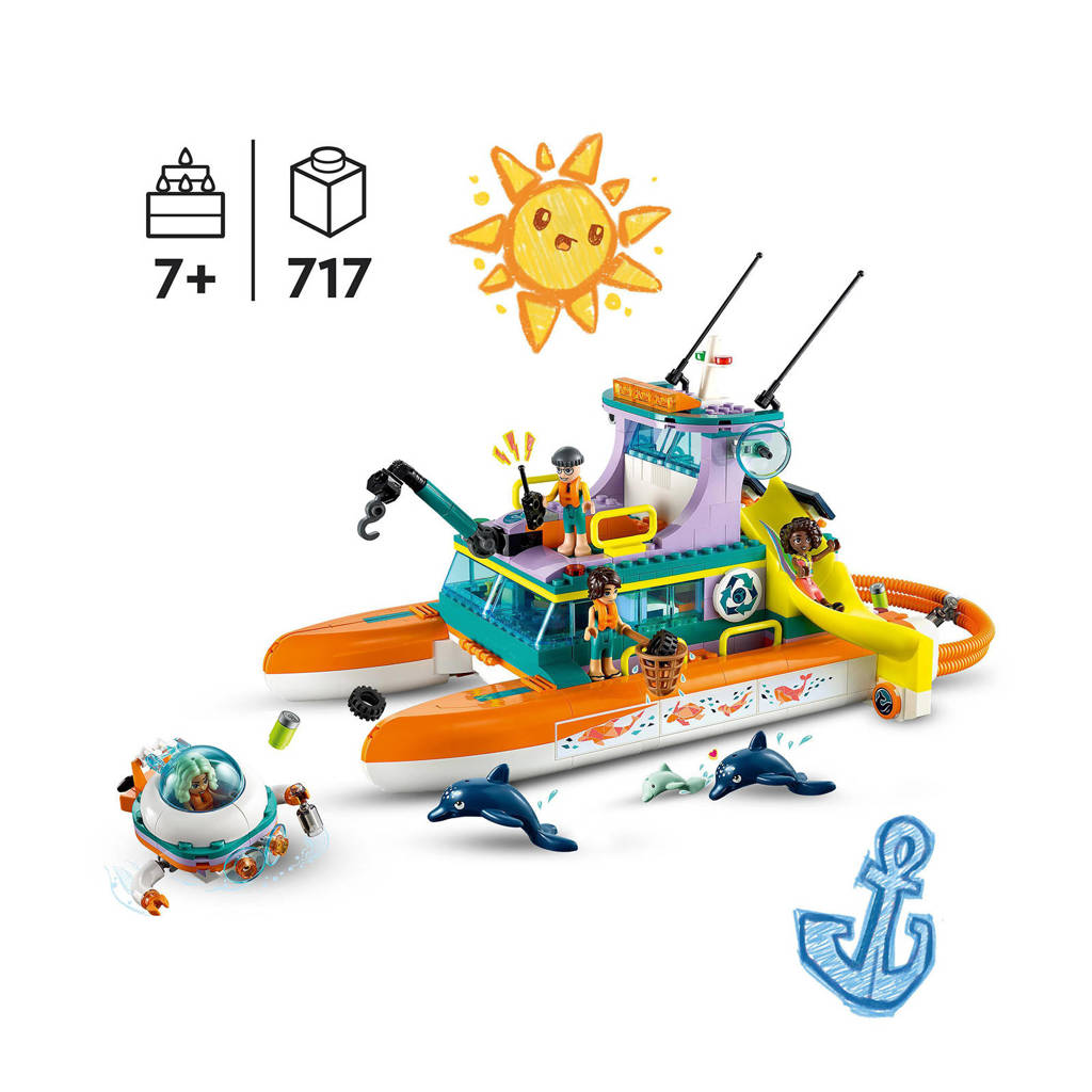 Vrolijk en vele detailsReddingsboot op zee 41734
