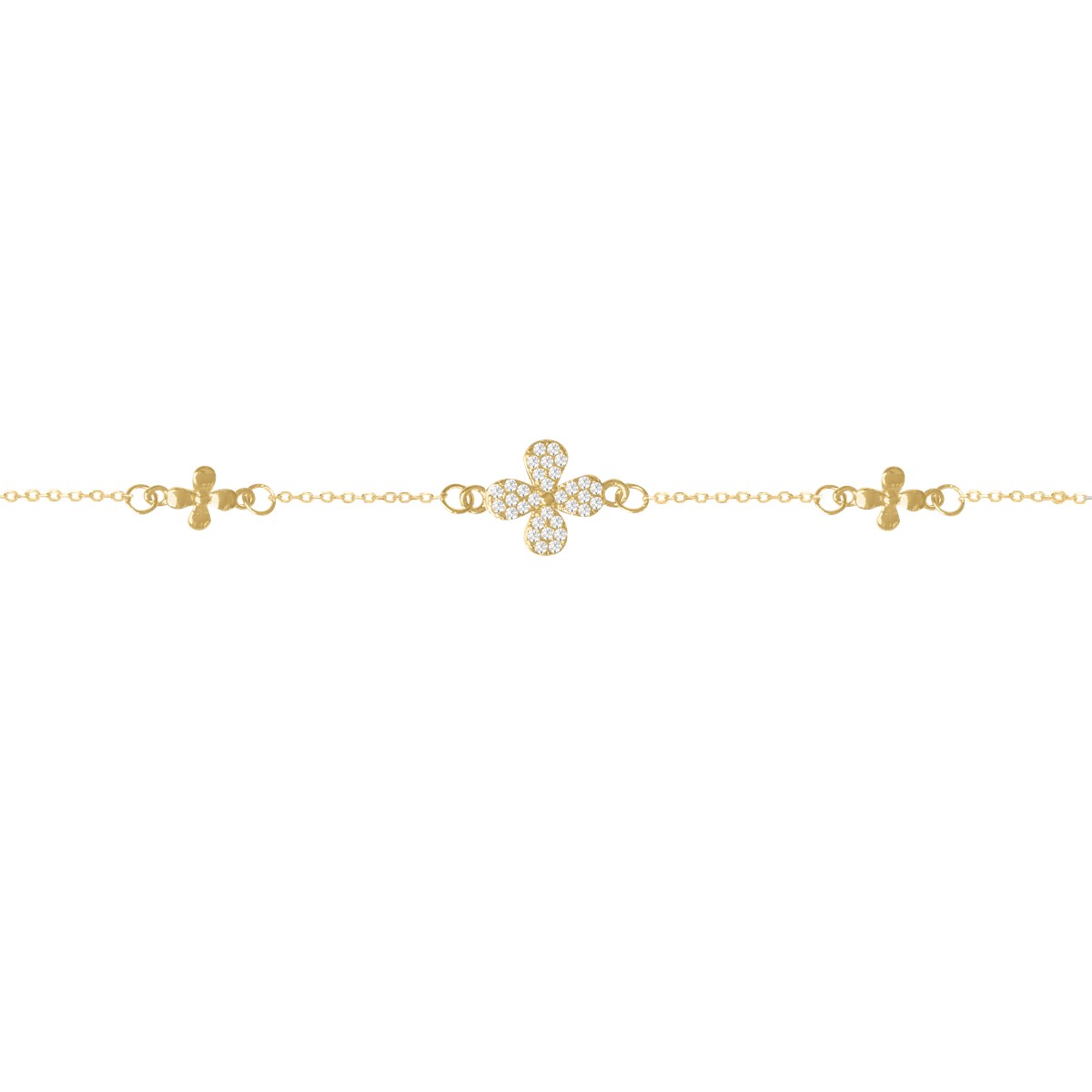 Bracelet plaqué or oxyde