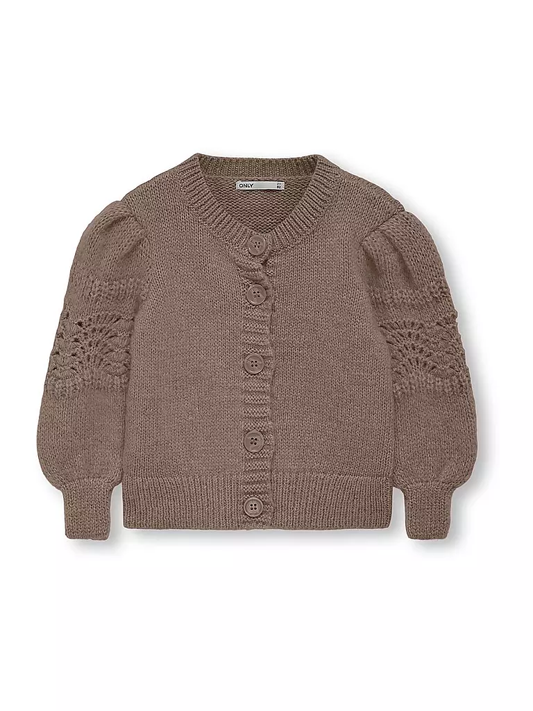 ONLY Mädchen Strickjacke KMGKAREN braun