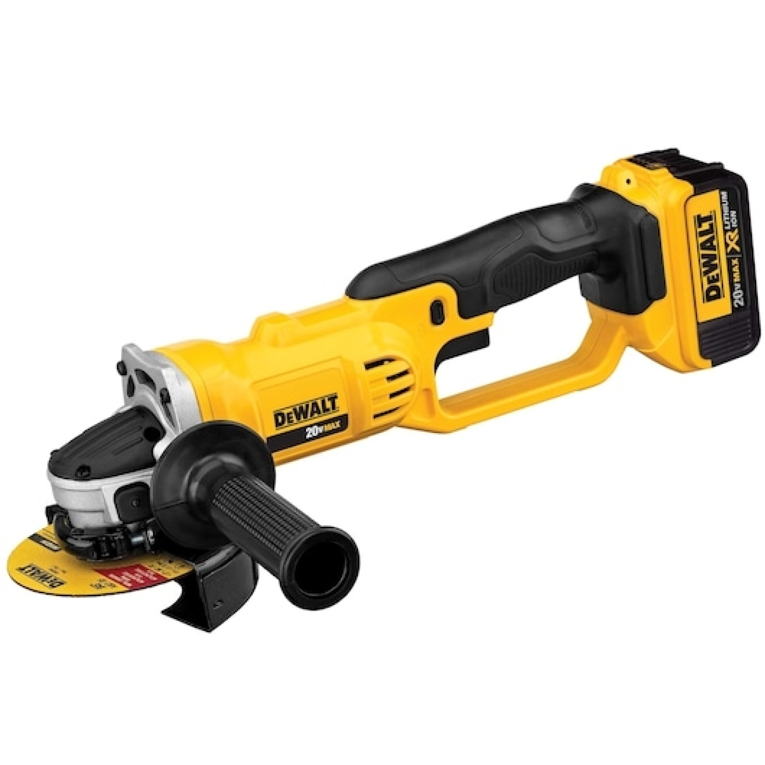 DeWALT DCG412M2 18V Li-Ion Accu haakse slijper set (2x 4.0Ah accu) in koffer - 125mm