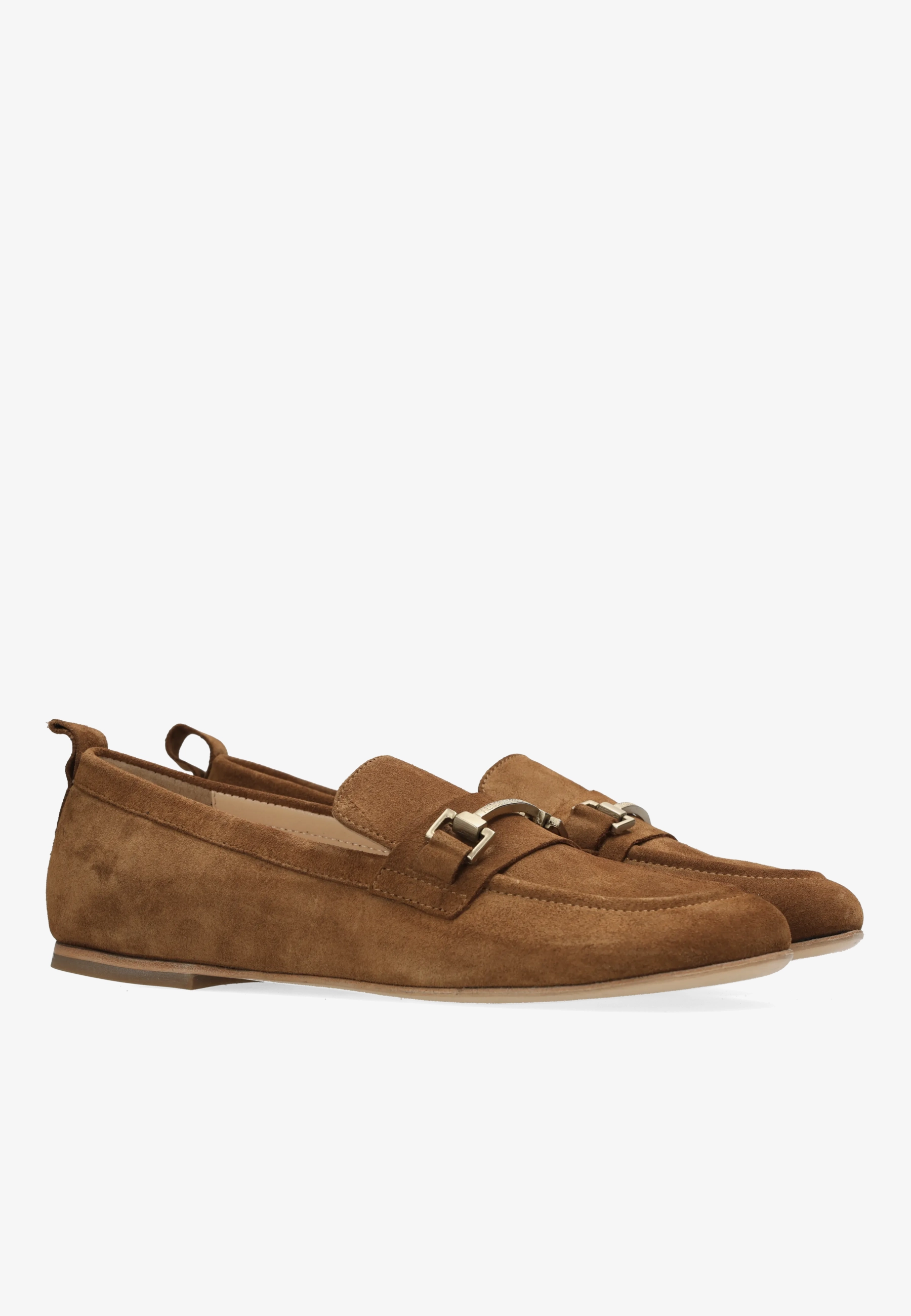 ELANA GOLDA LOAFER Suede Cognac