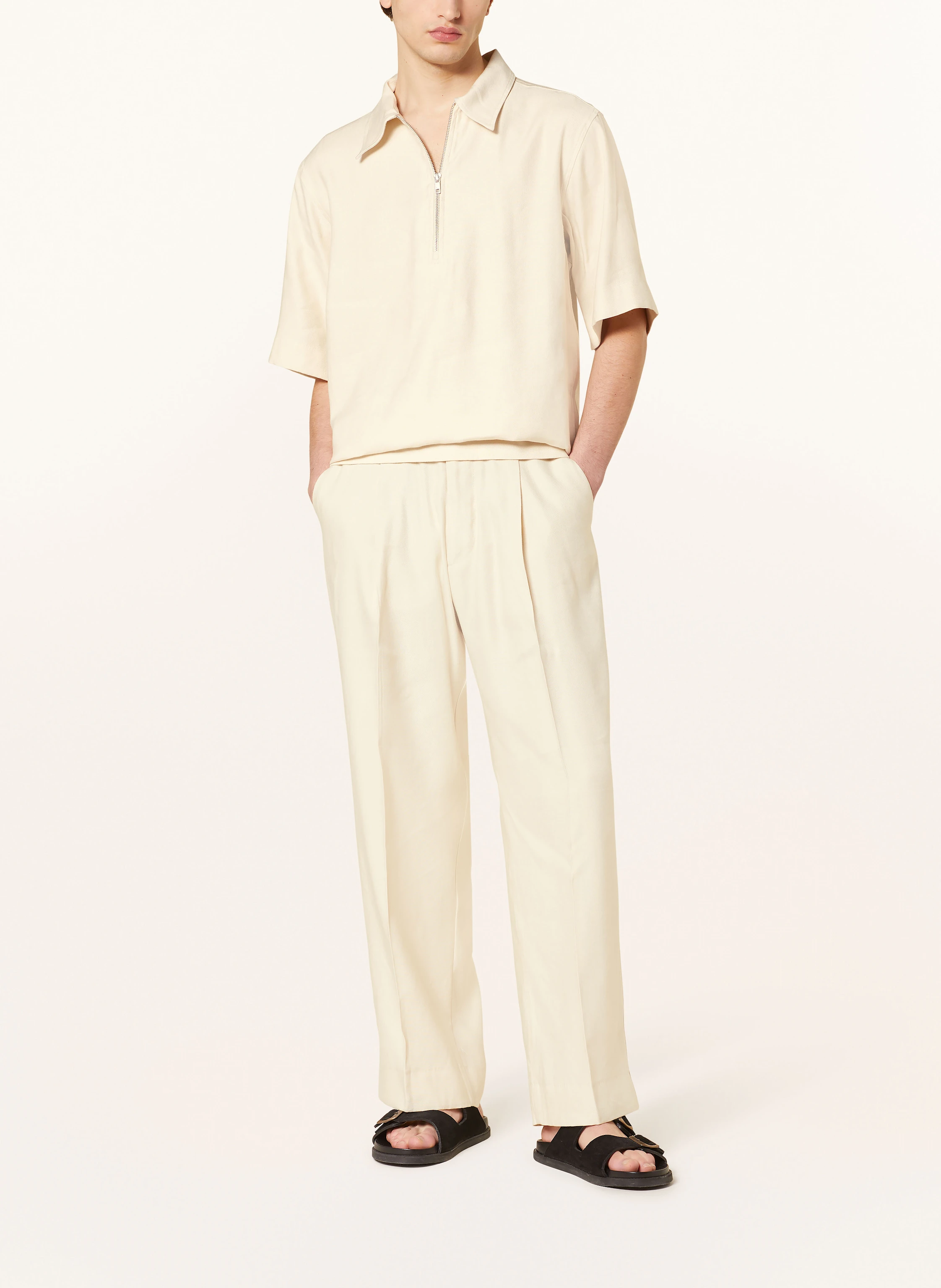 NN.07 Hose KAY 1808 Relaxed Fit mit Leinen
