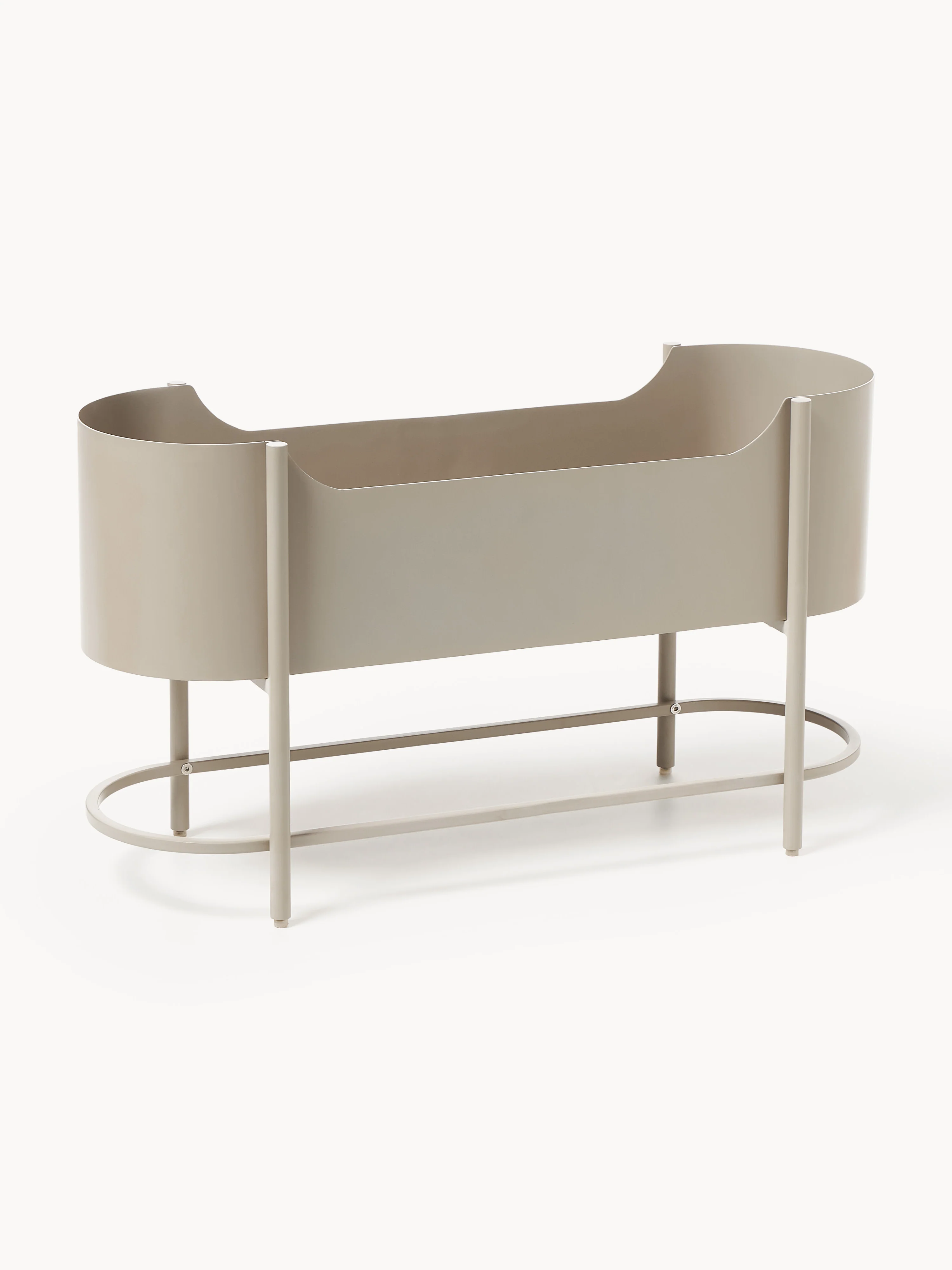Metalen plantenbak Taru, H 45 cm