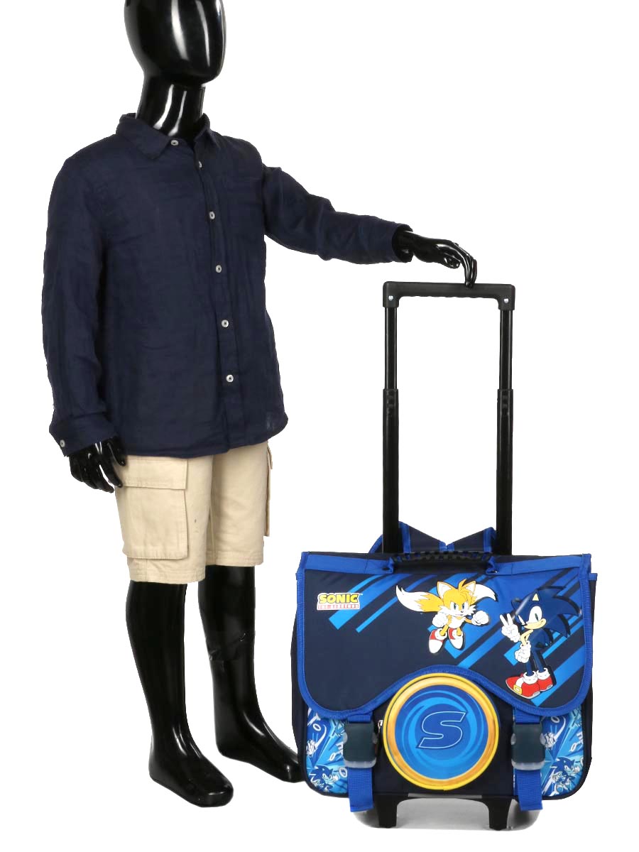 Cartable À roulettes Sonic & Tails 41 cm