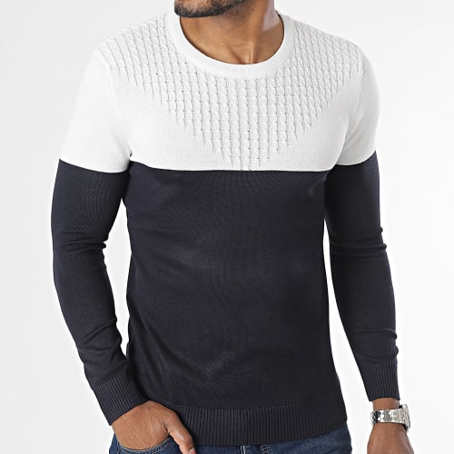 Pull Blanc Noir