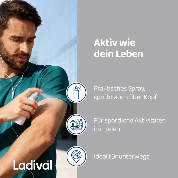 Ladival Aktiv Sonnenschutz-Spray LSF 50 + , 150 ml