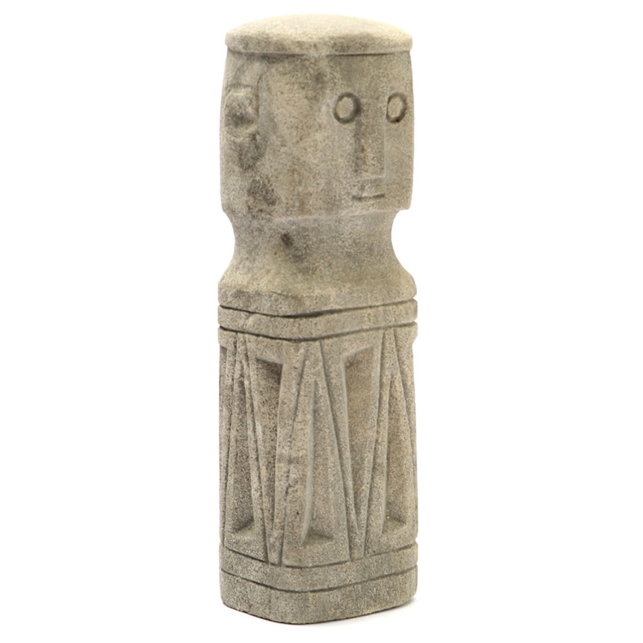 Bazar Bizar Statue de pierre Sumba naturel - 6x5x20 cm