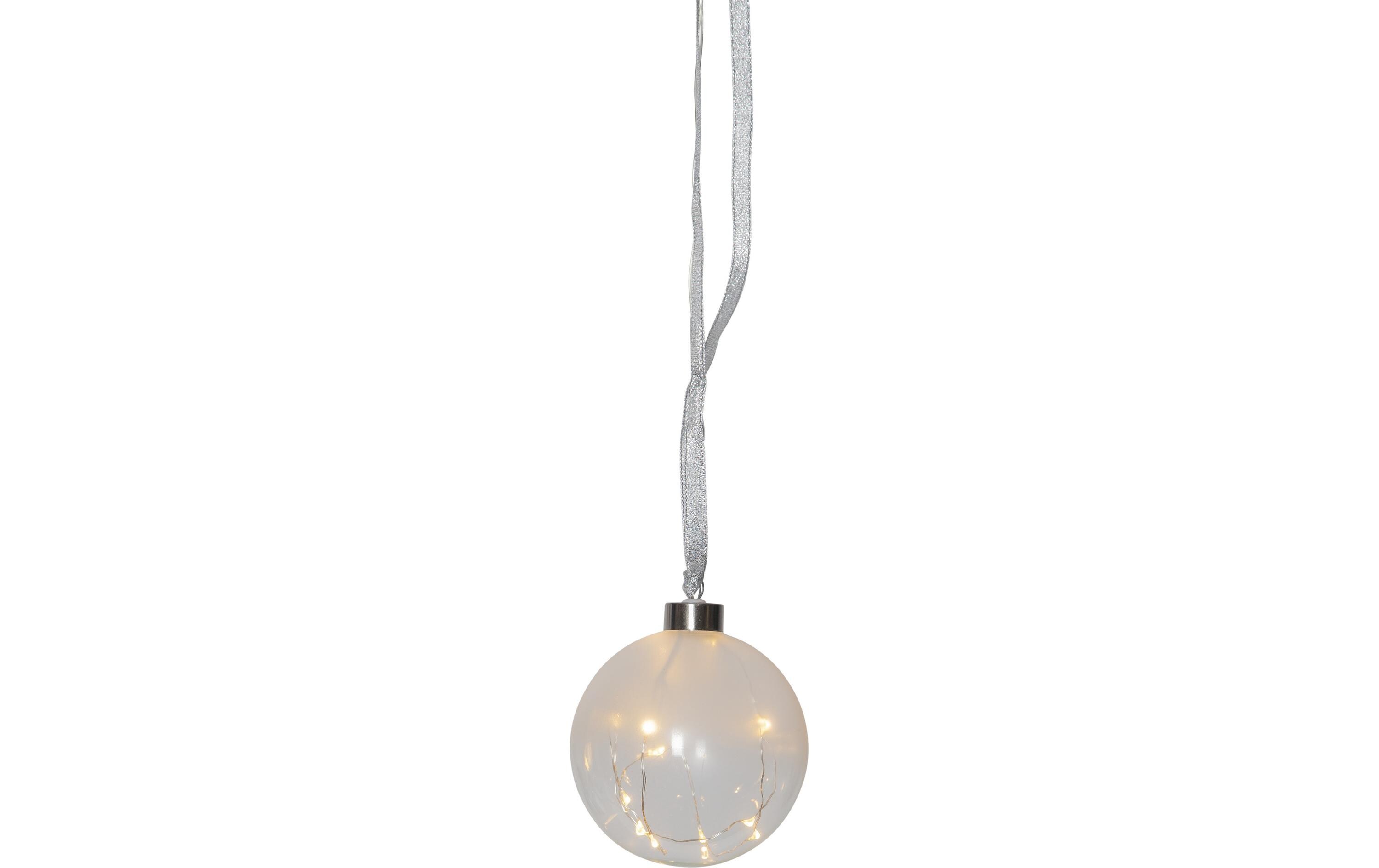 Weihnachtskugel Glow, 15 LED, 10 cm, indoorWeihnachtskugel mit Beleuchtung