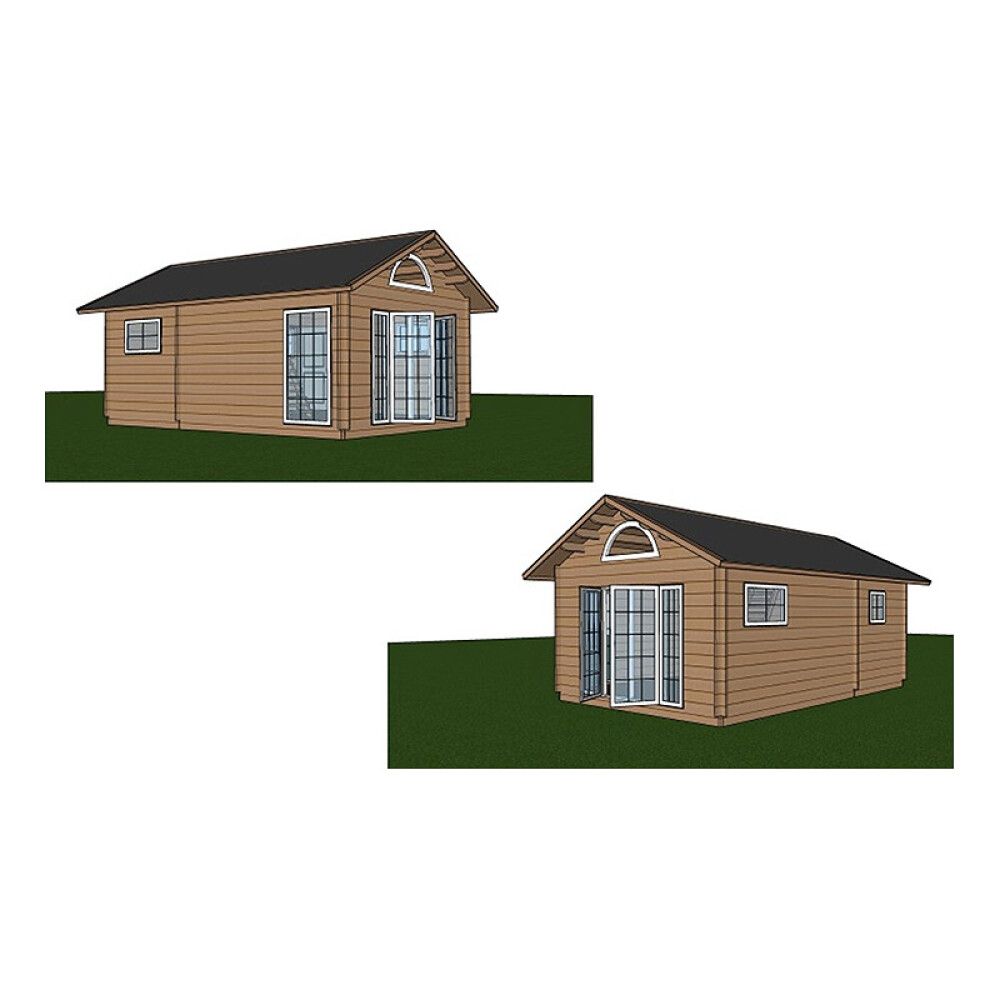 HYTTE JM STUGOR MÅRTEN TRETYKKELSE 90MM 25M²