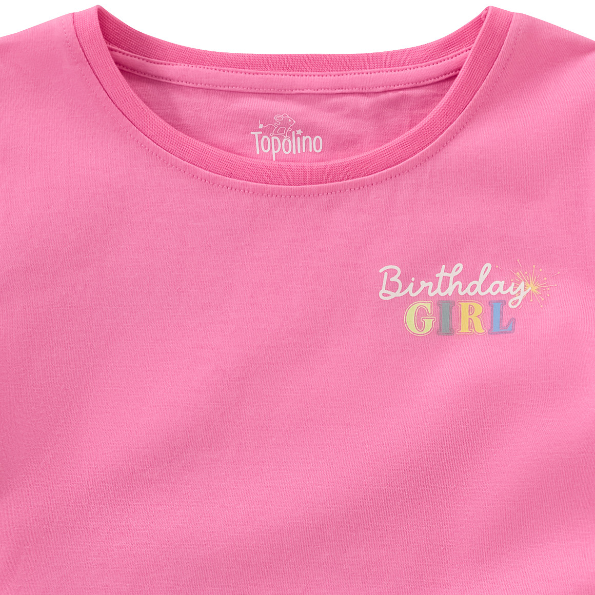 Topolino Mädchen T-Shirt mit Rücken-Print pink