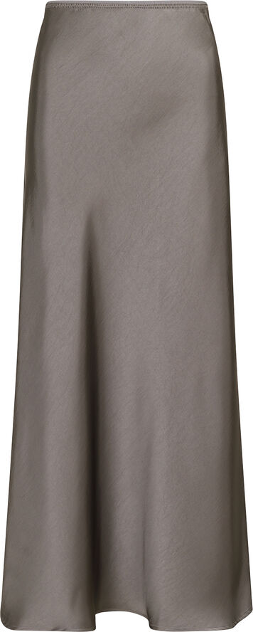 Neo Noir Vicky Heavy Sateen Skirt Warm grey