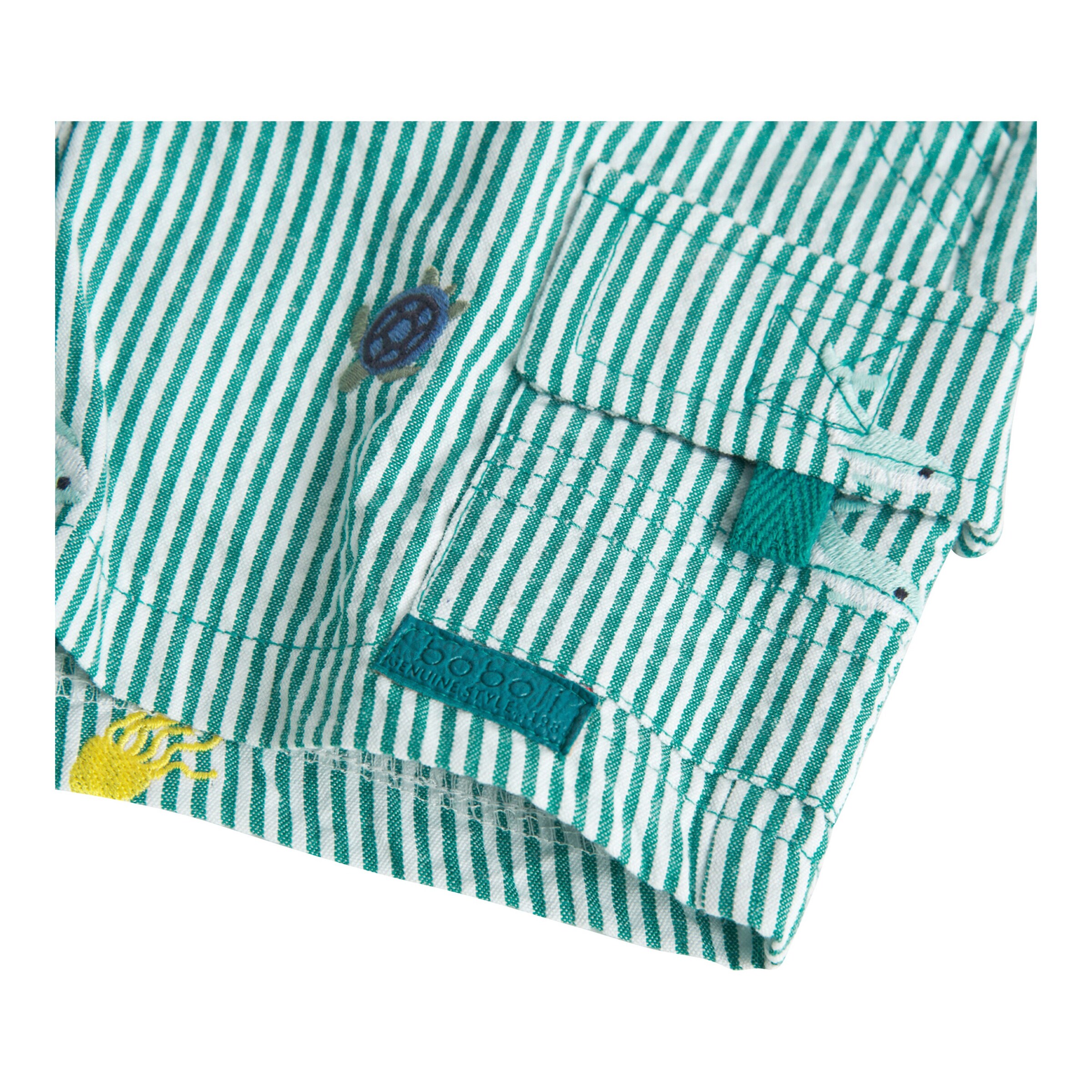 BOBOLI Shorts Meerestiere Streifen bunt