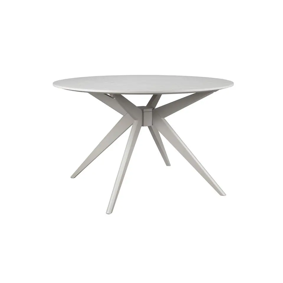 Housecraft Zeme Eetkamerstafel Rond 122 cm Hout Beige