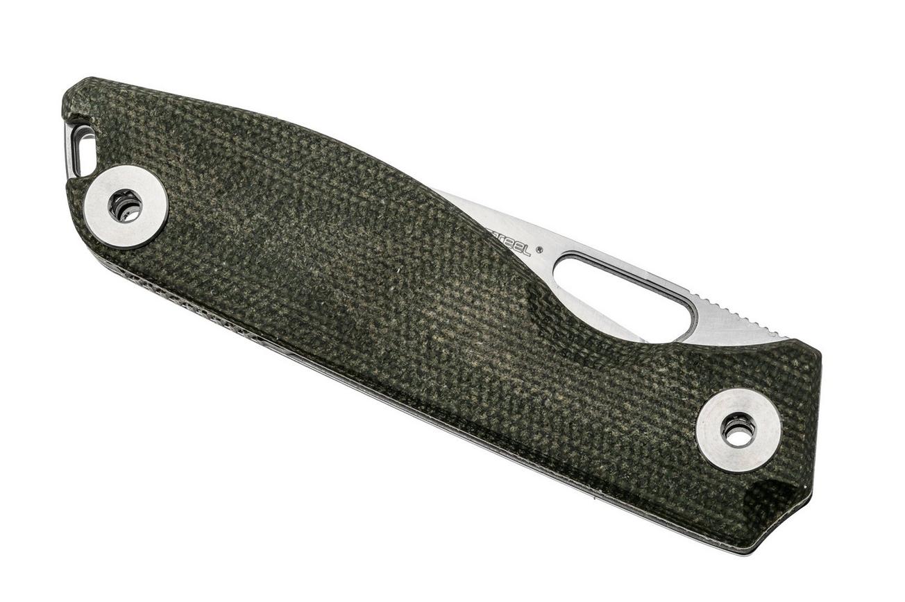 Real Steel Sidus, 7461M, D2 Green Micarta, zakmes