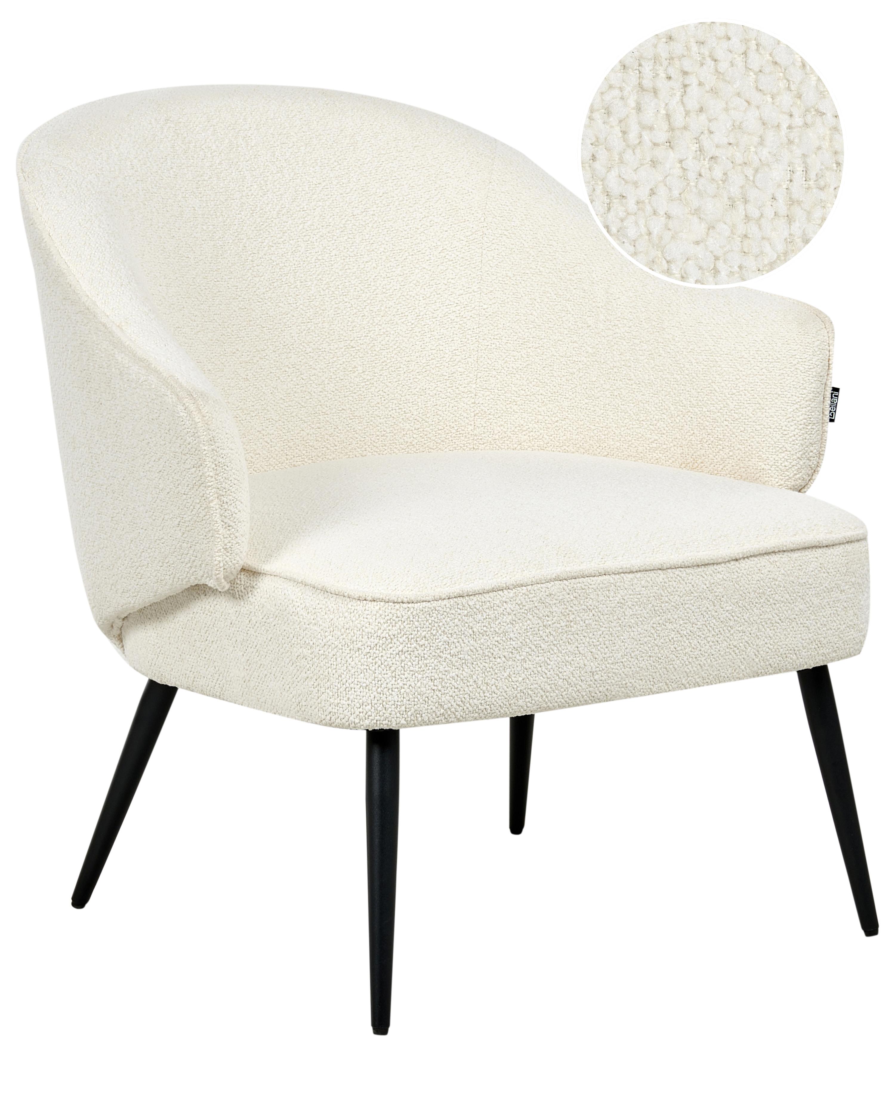Fauteuil KAYLA Bouclé Gebroken wit