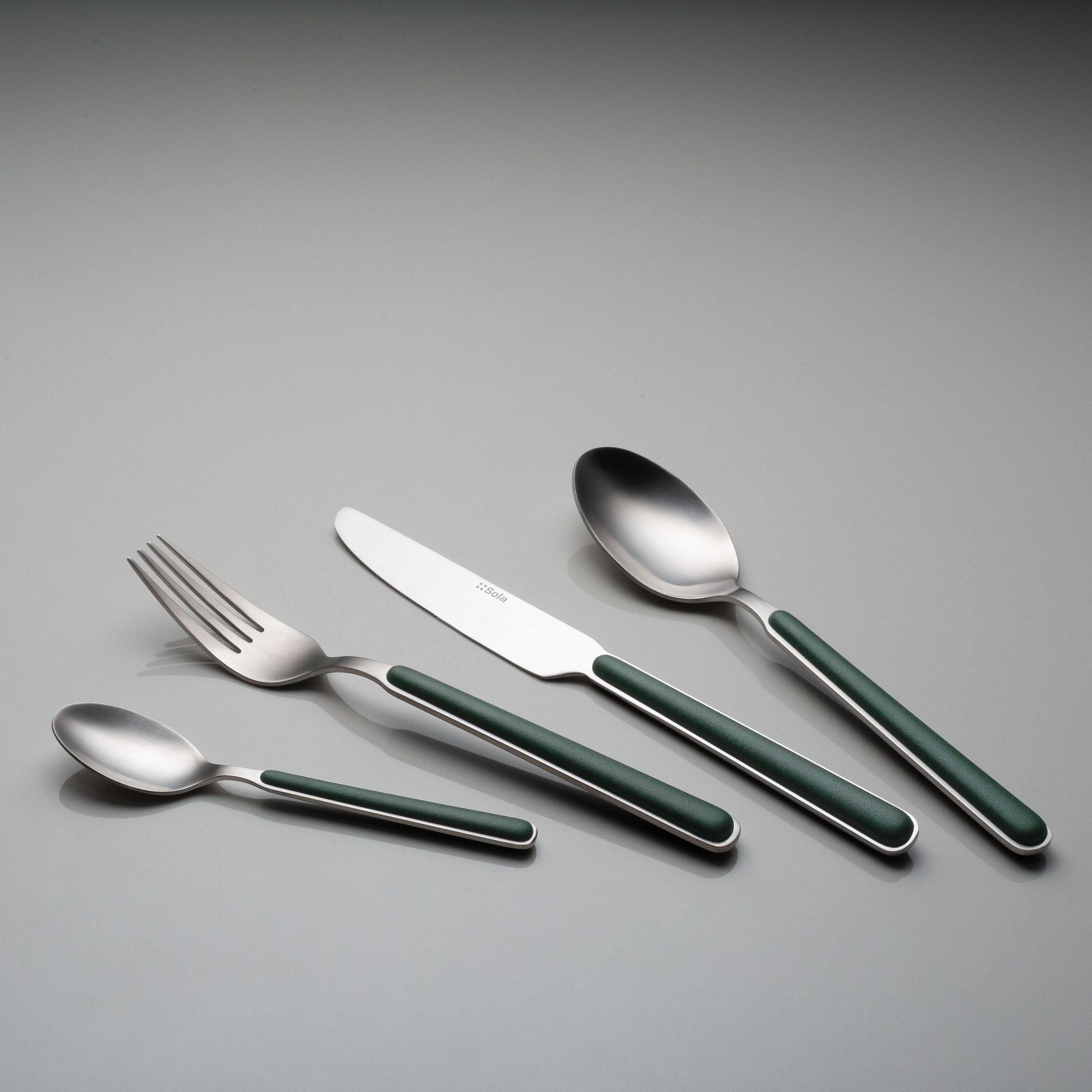 GALLERY BESTECKSET 16TLG. DARK GREEN - Dunkelgruen