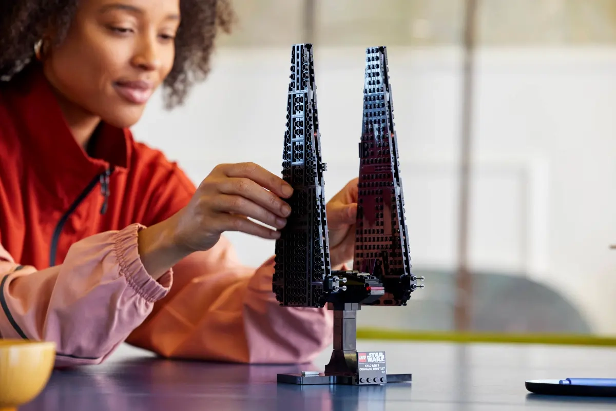(386-tlg. Set) Star Wars Klemmbausteine Spielzeug Sternenschiff Modell Bausatz (75406) Lizenziert - Kylo Rens Kommandoshuttle